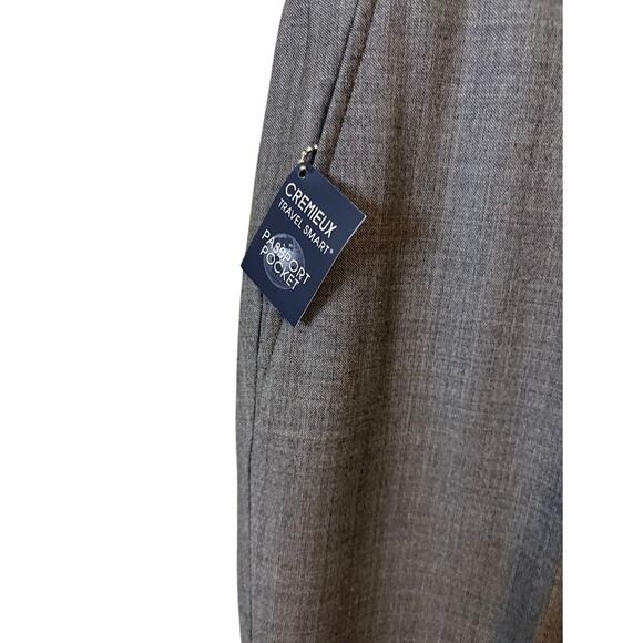 Cremieux Gray Wool Blend Travel Pants 36R Modern Fit NWT - Picture 5 of 10